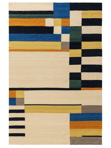 Flat Weave Rug Marya Multicolour 140x200 cm