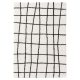 Shaggy rug Louise Black/White 15x15 cm Sample