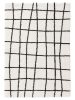 Shaggy rug Louise Black/White 120x170 cm