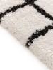 Shaggy rug Louise Black/White 120x170 cm