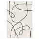 Shaggy rug Louise Black/White 120x170 cm