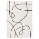 Shaggy rug Louise Black/White 200x290 cm