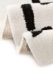 Shaggy rug Louise Black/White 15x15 cm Sample