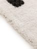 Shaggy rug Louise Black/White 15x15 cm Sample