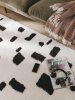 Shaggy rug Louise Black/White 120x170 cm