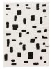 Shaggy rug Louise Black/White 160x230 cm