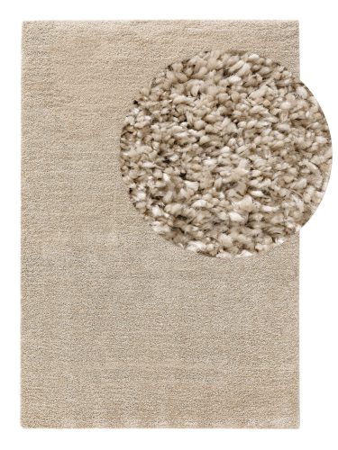 Washable Shaggy Rug Sera Beige 120x170 cm