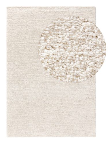 Washable Shaggy Rug Sera Cream 15x15 cm Sample