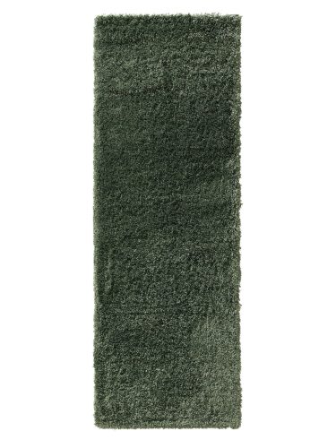 Shaggy rug Ricky Green 70x200 cm