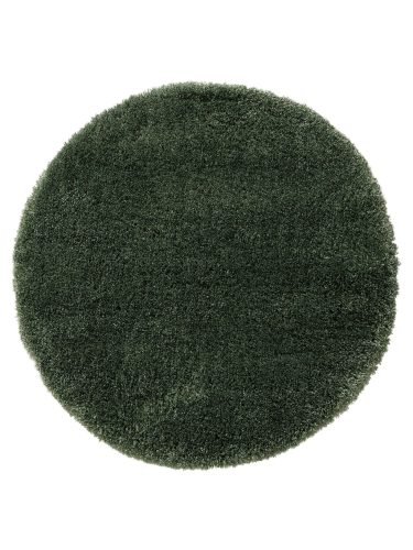 Shaggy Round Rug Ricky Green ø 120 cm round