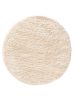 Shaggy Round Rug Ricky Cream ø 120 cm round