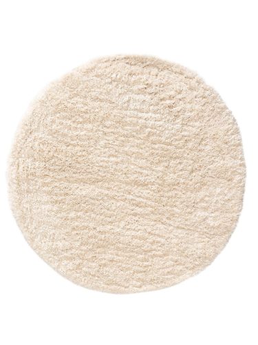 Shaggy Round Rug Ricky Cream ø 120 cm round