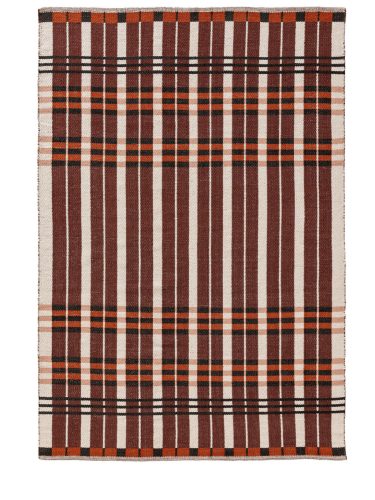 Cotton Rug Leander Brown 15x15 cm Sample