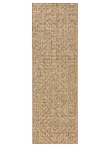 In- & Outdoor Runner Como Light Brown 80x240 cm