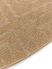 In- & Outdoor Round Rug Como Light Brown ø 160 cm round