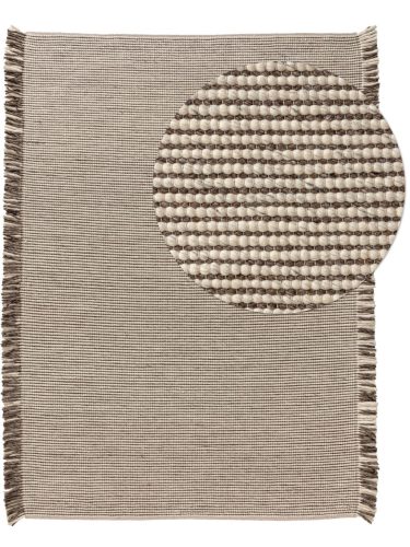 Wool Rug Mary Beige/Brown 15x15 cm Sample