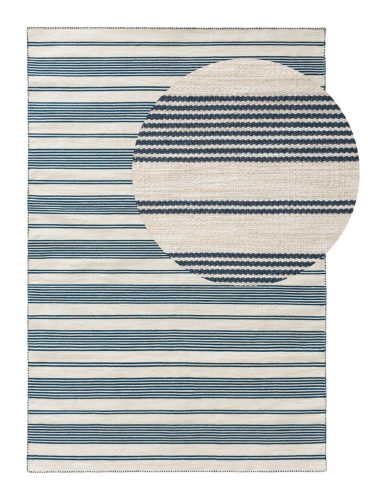 In- & Outdoor Rug Rida Beige/Blue 15x15 cm Sample