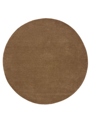 Round Wool Rug Vera Brown ø 160 cm round