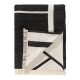 Cotton blanket Luan Black/White 130x170 cm