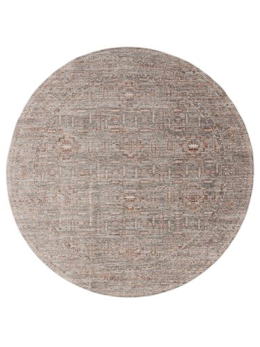 Rug Anwar Grey/Orange ø 240 cm round