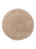 Shaggy rug Ava Beige ø 120 cm round