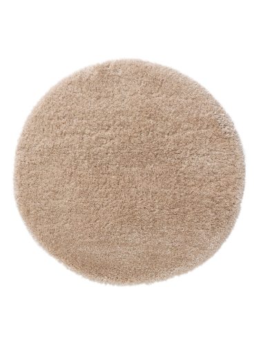 Shaggy rug Ava Beige ø 120 cm round