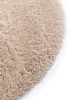 Shaggy rug Ava Beige ø 120 cm round