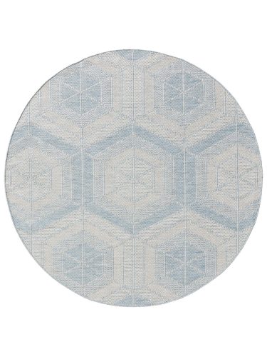 In- & Outdoor Rug Bronco Blue ø 160 cm round