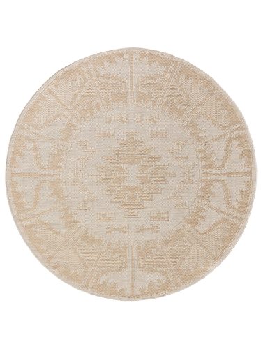 In- & Outdoor Rug Bronco Cream ø 160 cm round