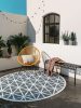 In- & Outdoor Rug Orion Blue ø 200 cm round