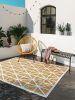 In- & Outdoor Rug Orion Yellow 15x15 cm Sample