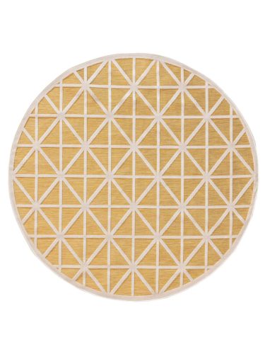 In- & Outdoor Rug Orion Yellow ø 200 cm round