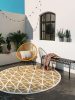 In- & Outdoor Rug Orion Yellow ø 200 cm round