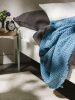 Cotton blanket Cloe Blue 130x170 cm