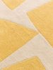 Rug made from recycled material Smilla Yellow 15x15 cm Sample