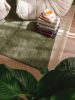 Rug made from recycled material Smilla Green 15x15 cm Sample