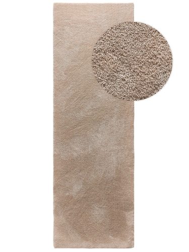 Washable Shaggy Rug Melvin Beige 80x250 cm