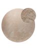 Washable Shaggy Rug Melvin Beige ø 150 cm round