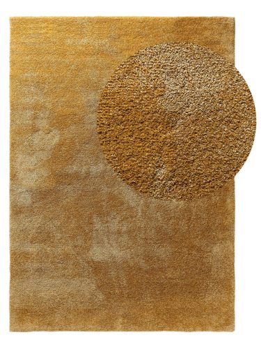 Washable Shaggy Rug Melvin Yellow 200x250 cm