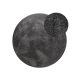 Washable Shaggy Rug Melvin Grey ø 150 cm round