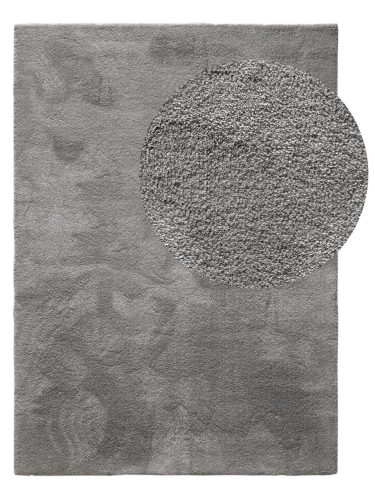 Washable Shaggy Rug Melvin Light Grey 300x400 cm