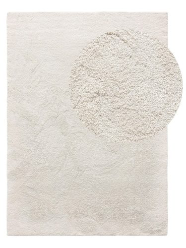 Washable Shaggy Rug Melvin Cream 15x15 cm Sample