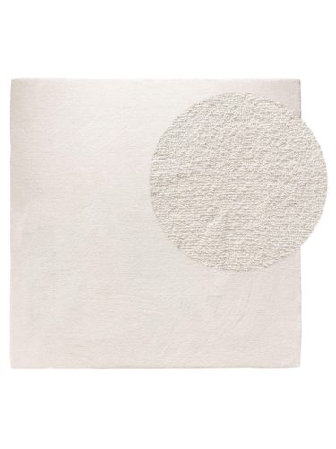 Washable Shaggy Rug Melvin Cream 200x200 cm