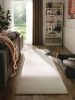 Washable Shaggy Rug Melvin Cream 80x250 cm