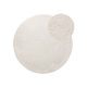 Washable Shaggy Rug Melvin Cream ø 150 cm round