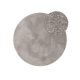 Washable Rug Nina Grey ø 150 cm round