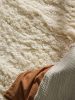 Wool Rug Baadal Cream 15x15 cm Sample