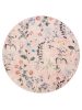 Washable Rug Milly Multicolour/Pink ø 160 cm round