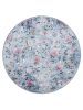 Washable Rug Milly Multicolour/Blue ø 160 cm round