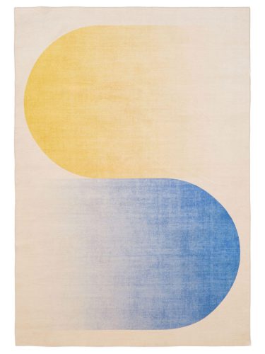 Washable Rug Luna Blue/Yellow 120x170 cm